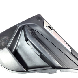 11-19 MERCEDES BENZ ML W166 GENUINE REAR RIGHT O/S/R BLACK LEATHER DOOR CARD