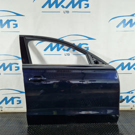 10-17 AUDI A8 4D GENUINE FRONT RIGTH O/S COMPLETE DOOR IN BLUE LZ5D