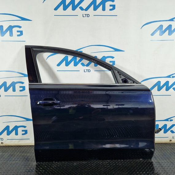 10-17 AUDI A8 4D GENUINE FRONT RIGTH O/S COMPLETE DOOR IN BLUE LZ5D