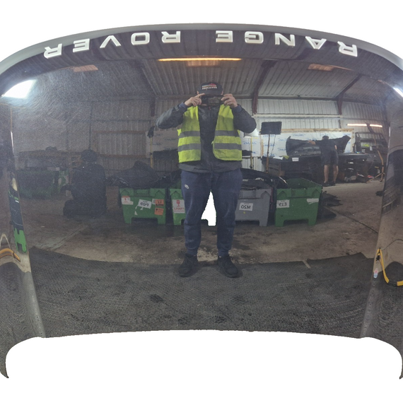 19-ON RANGE ROVER EVOQUE L551 GENUINE BONNET PANEL IN SANTORINI BLACK 820