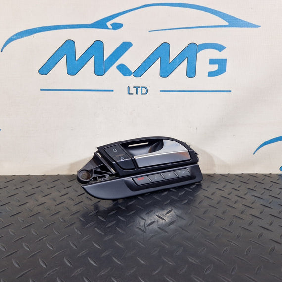 10-15 AUDI Q7 4L OEM FRONT RIGHT DRIVER DOOR HANDLE & SEAT MEMORY SWITCH PANEL