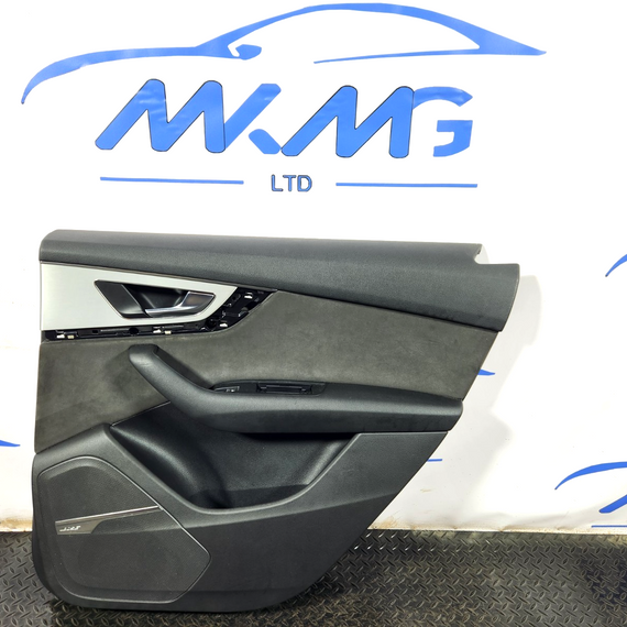 16-20 AUDI Q7 4M GENUINE RIGHT DRIVER SIDE REAR DOOR CARD 4M0867306F