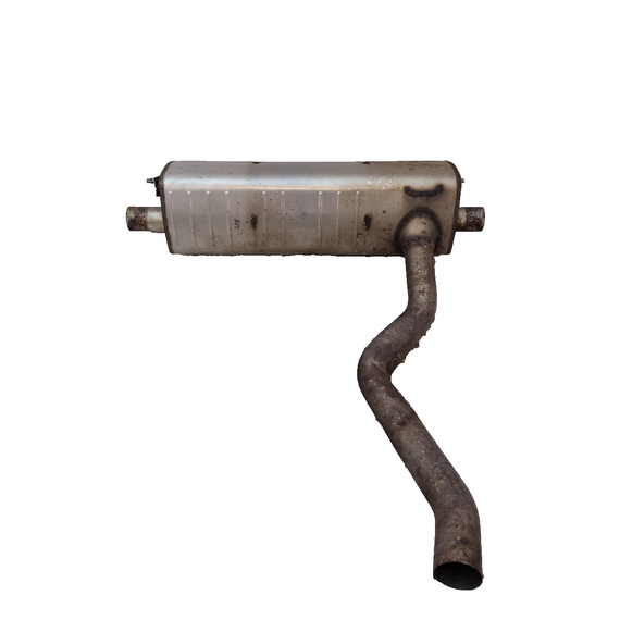 16-20 AUDI Q7 4M GENUINE OEM REAR EXHAUST MUFFLER SILENCER 4M0253611M 4M0120F