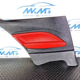 14-16 BMW 2 SERIES F22 OEM REAR LEFT PASSENGER HALF RED DOOR CARD PANEL 7311483