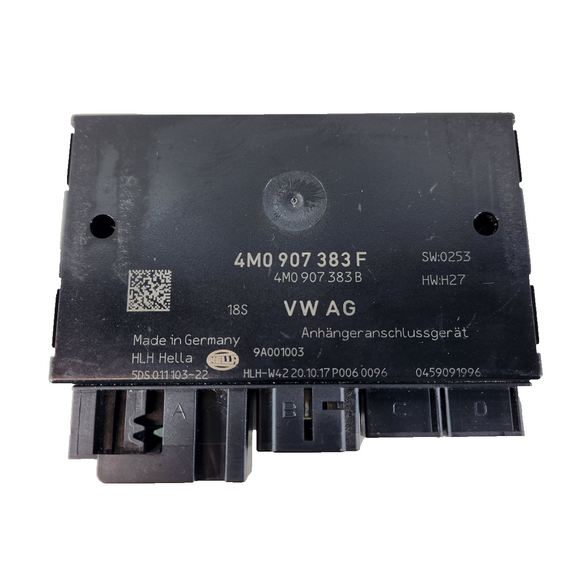 16-19 AUDI A4 B9 OEM TRAILER TOW BAR HITCH DETECTION CONTROL MODULE 4M0907383F