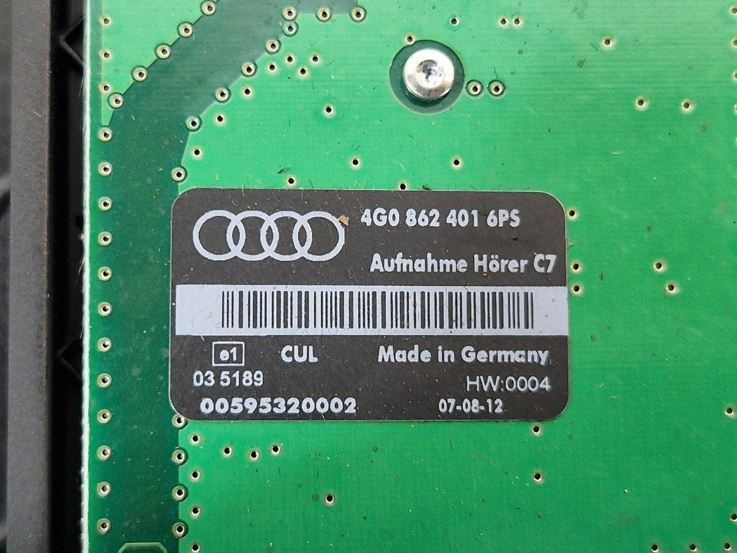 10-18 AUDI A7 4G S-LINE GENUINE PHONE HOLDER DOCKING PANEL UNIT TRAY 4G0971178