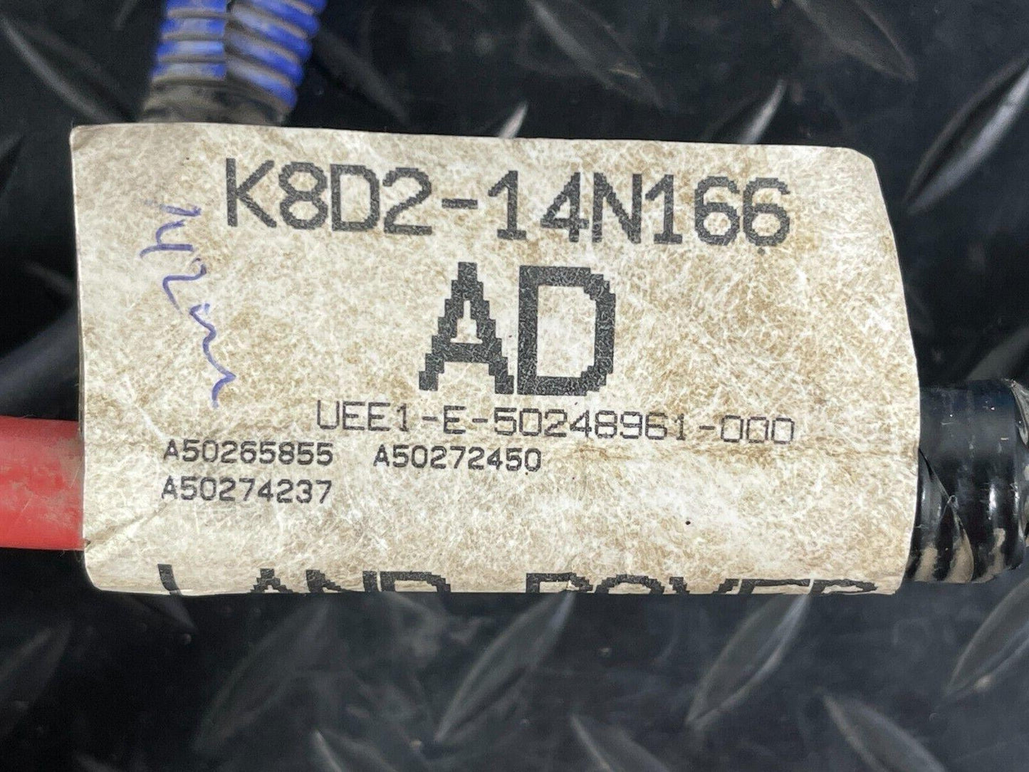 2019-ON LAND ROVER DISCOVERY L550 INLINE CABLE TO BATTERY BOX K8D214N166AD