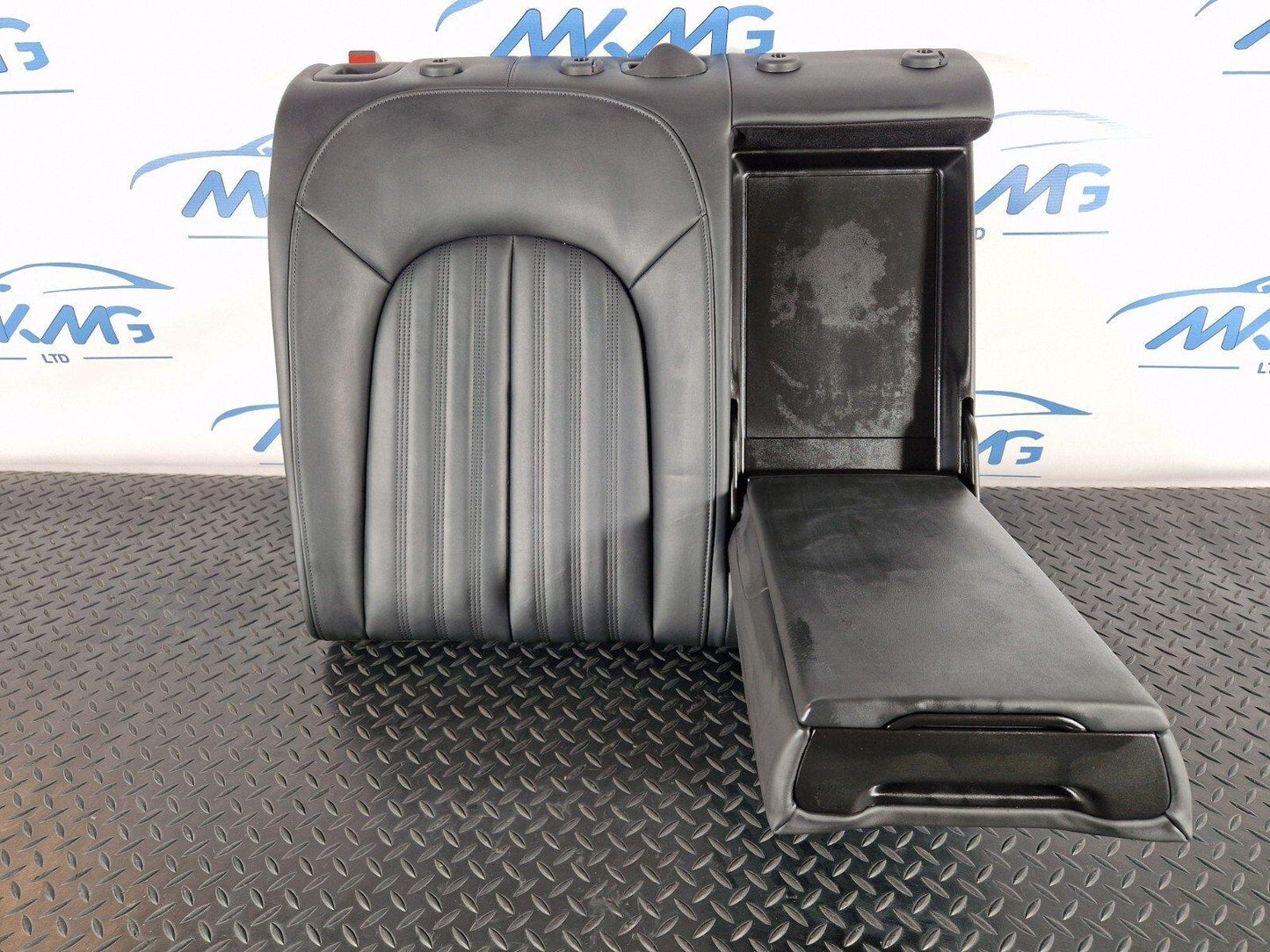 12-18 Audi A6 C7 Saloon Rear OS Right Soul Black Leather Seat Backrest 4G5885502