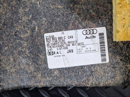 12-17 AUDI S5 CONVERTIBLE OEM RIGHT SIDE TRUNK TRIM 8F0863880C