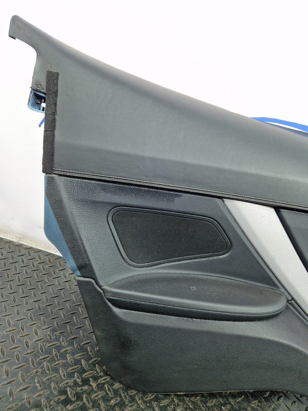 11-18 BMW 6 SERIES F13 COUPER REAR LEFT N/S/R DOOR CARD PANEL BLACK LEATHER