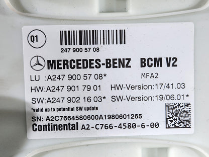 2019 Mercedes-Benz B200d B-Class W247 SUV Key a2479005708