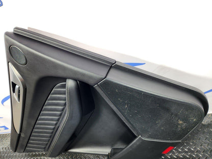11-19 MERCEDES BENZ ML W166 REAR LEFT N/S/R BLACK LEATHER DOOR CARD PANEL