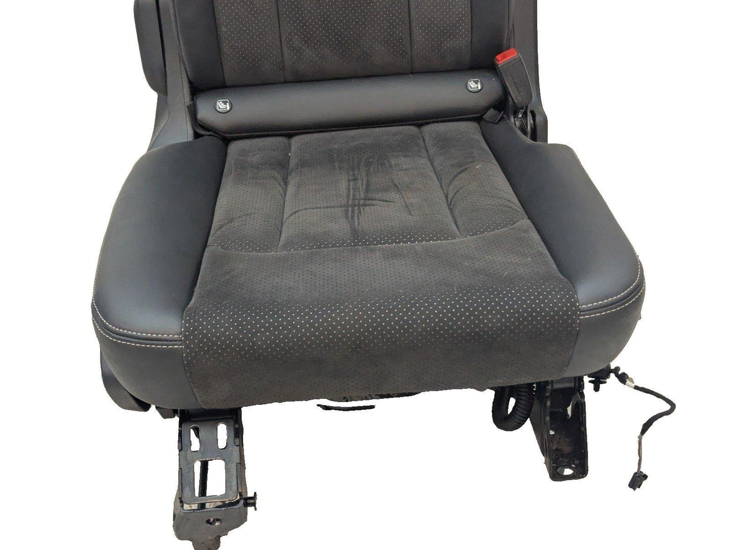 16-20 AUDI Q7 4M S-LINE GENUINE 2ND ROW RIGHT O/S HALF LEATHER SEAT