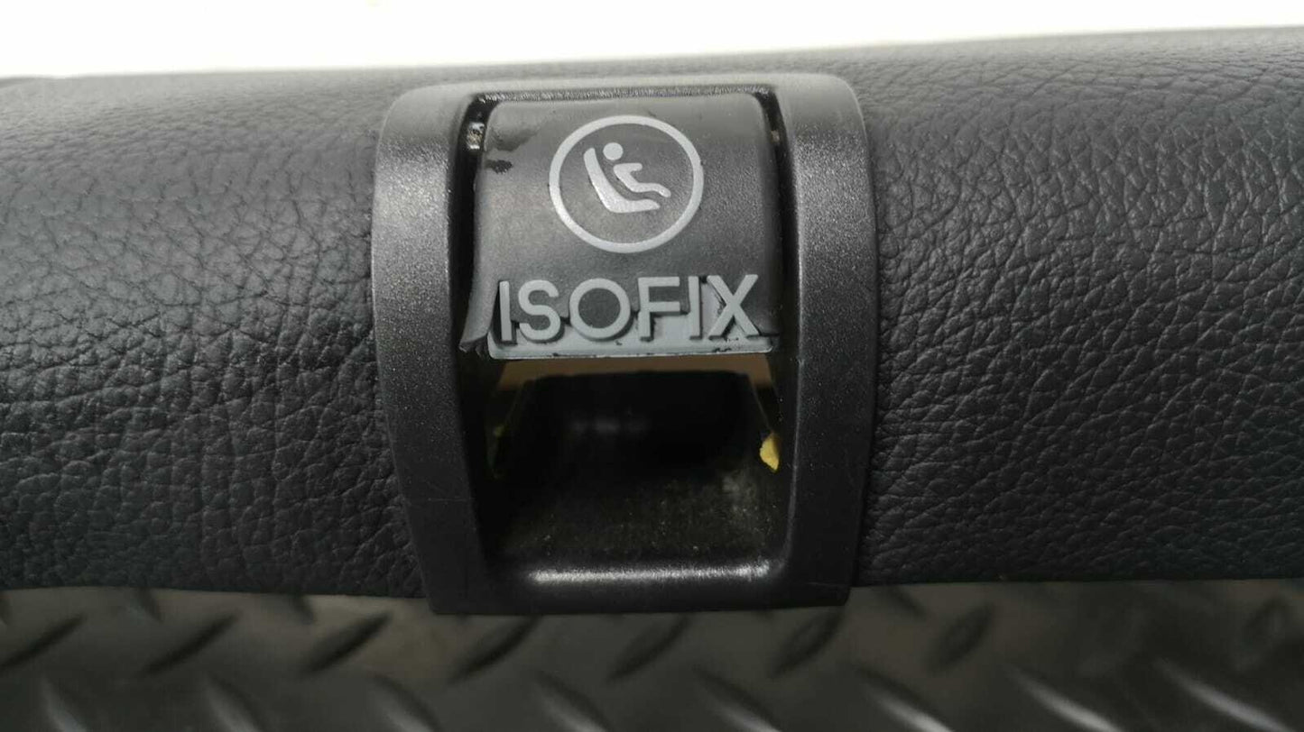 MERCEDES BENZ E-CLASS W212 REAR SEAT PADS ISOFIX BLACK LEATHER A2129200908