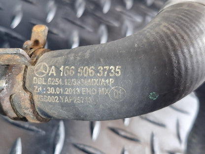 16-19 MERCEDES BENZ GLE W166 GENUINE ENGINE WATER COOLANT PIPE HOSE A1665063735
