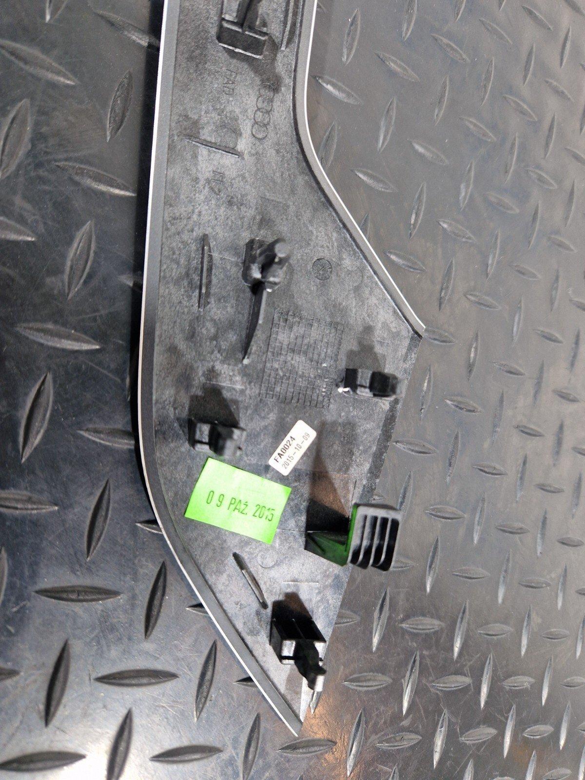 16-19 AUDI A4 B9 GENUINE REAR LEFT PASSENGER DOOR CARD TRIM 8W0867419