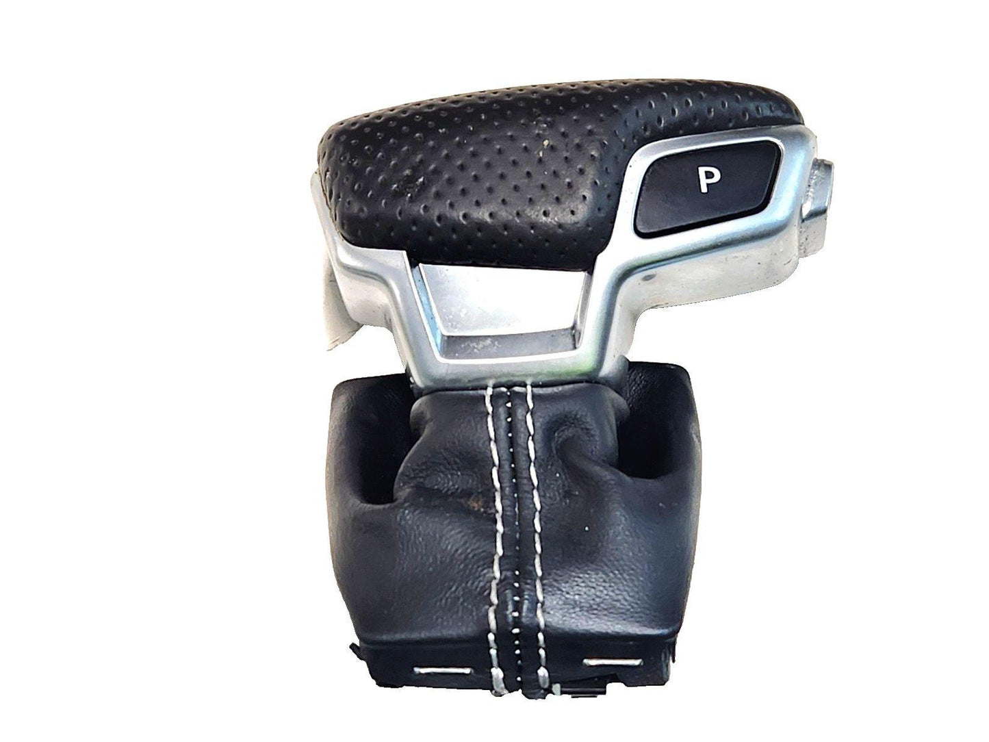 16-20 AUDI Q7 4M GEAR SELECTOR KNOB SHIFTER LEVER LEATHER 4M2713140F 4M2713139F