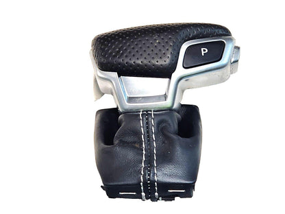 16-20 AUDI Q7 4M GEAR SELECTOR KNOB SHIFTER LEVER LEATHER 4M2713140F 4M2713139F
