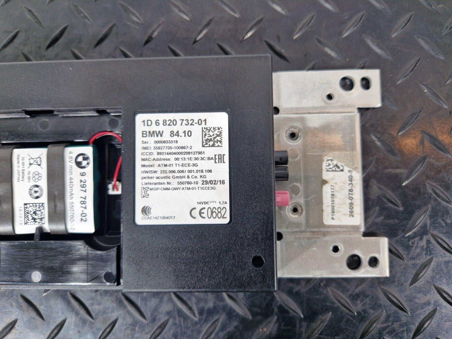 12-18 BMW 3 SERIES F30 F31 GENUINE TELEMATIC CONTROL MODULE 6820732