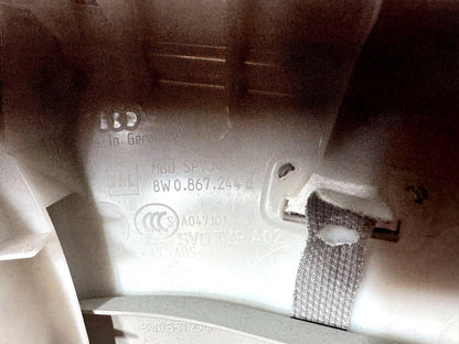 16-19 AUDI A4 B9 GENUINE RIGHT DRIVER SIDE B-PILLAR TRIM COVER 8W0867244E