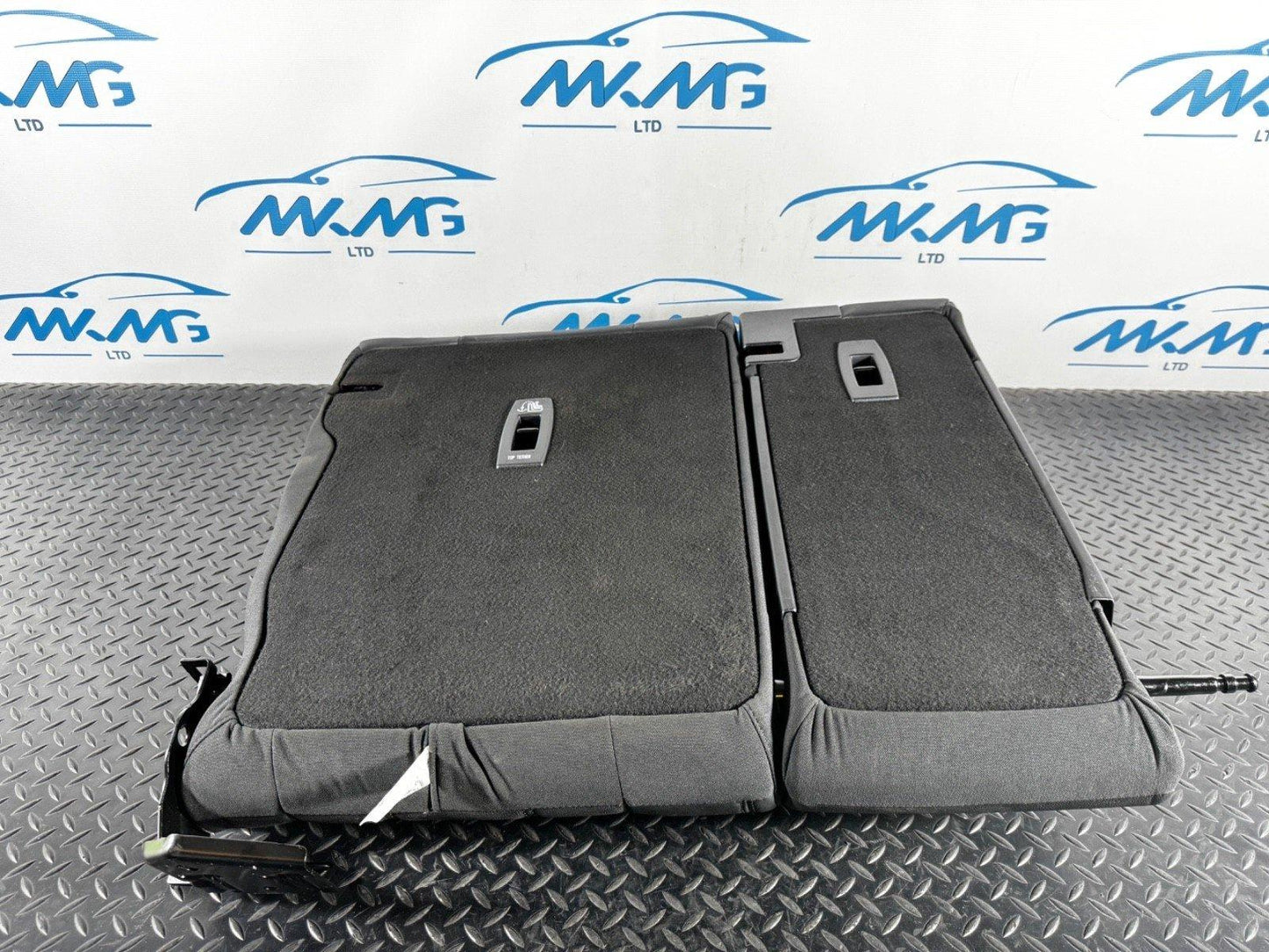 19-ON RANGE ROVER EVOQUE L551 REAR LEFT & CENTER SEAT BACK REST BLACK LEATHER