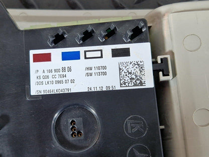 11-19 MERCEDES BENZ ML W166 FRONT INTERIOR READING LIGHT SWITCH A1669008806