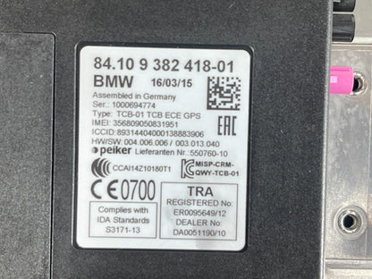 14-21 BMW 2 SERIES ACTIVE TOURER F45 TELEMATICS BLUETOOTH CONTROL MODULE 9382418