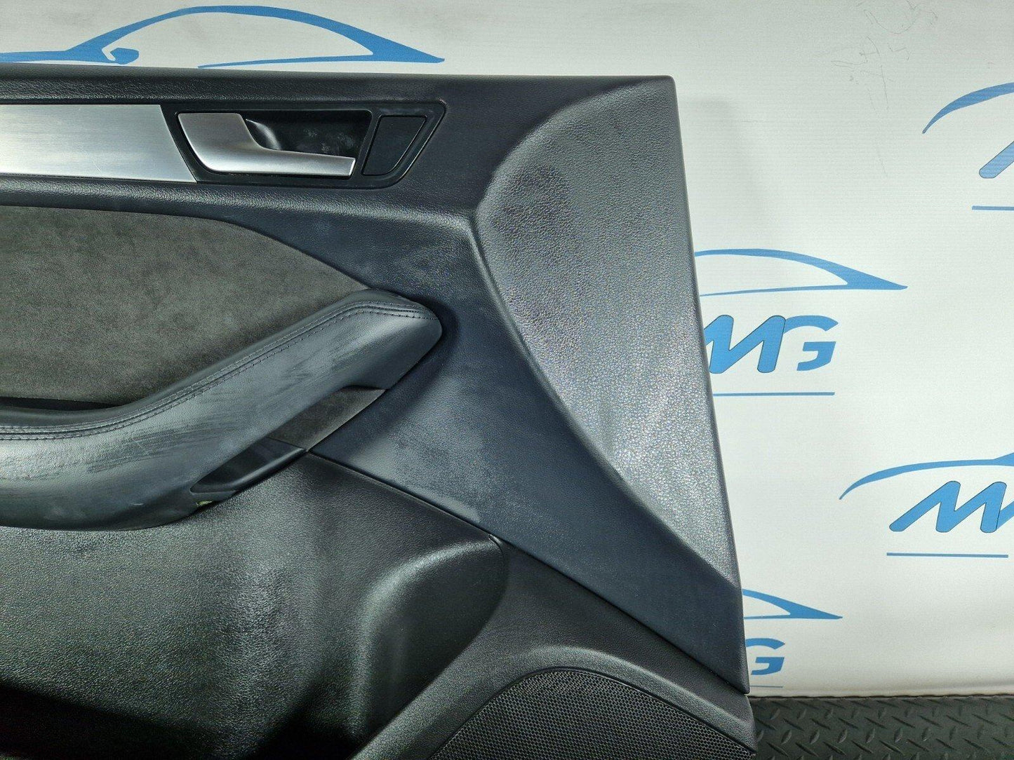 12-17 AUDI Q5 8R OEM FRONT LEFT N/S DOOR CARD PANEL ALCANTARA TRIM 4G2867103B