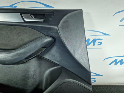 12-17 AUDI Q5 8R OEM FRONT LEFT N/S DOOR CARD PANEL ALCANTARA TRIM 4G2867103B