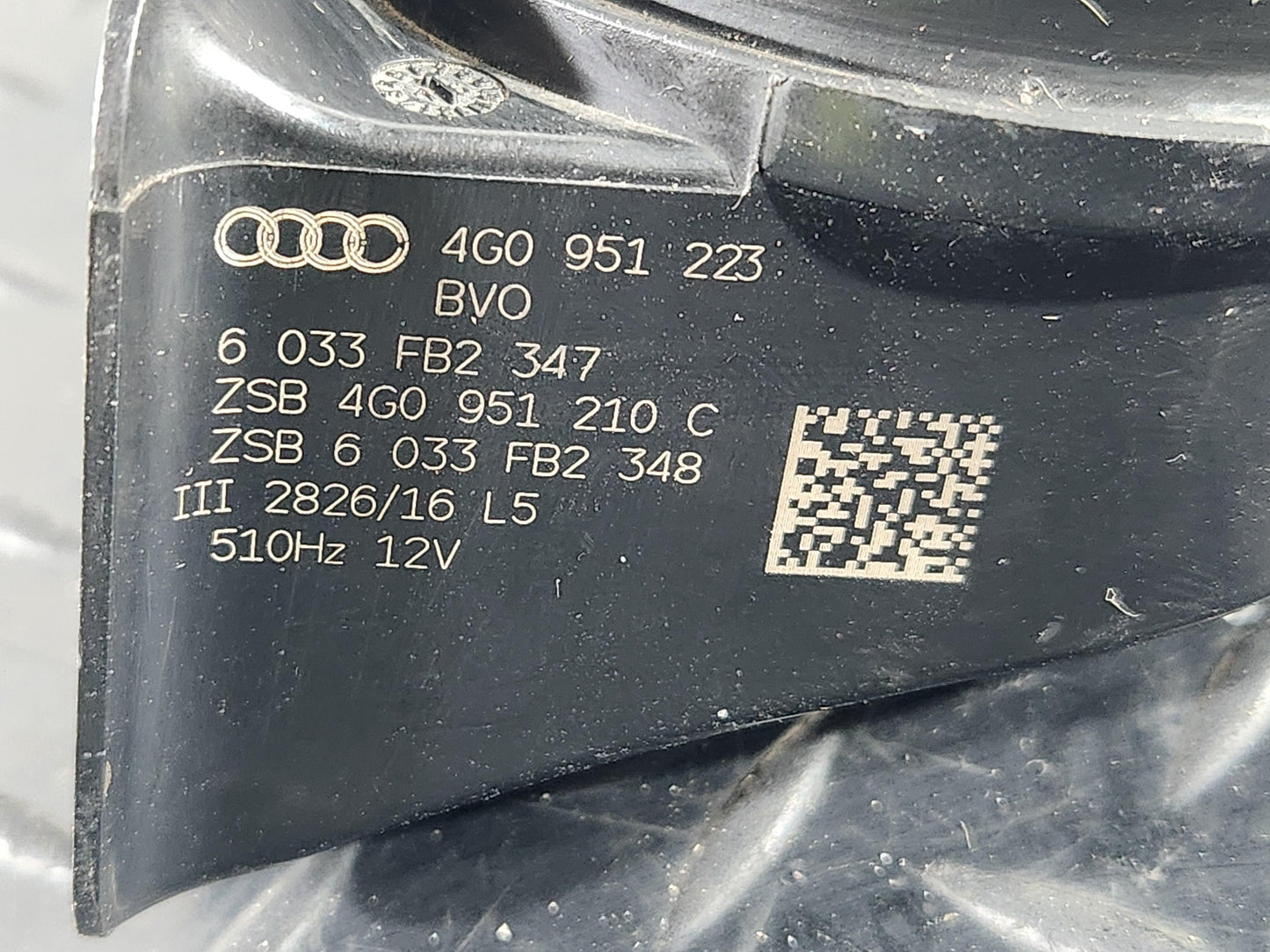 Audi A6 Allroad C7 Genuine High Tone Horn 4G0951223