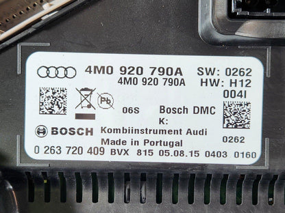 16-20 AUDI Q7 4M GENUINE INSTRUMENT CLUTSER SPEEDOMETER 4M0920790A (171K MILES)