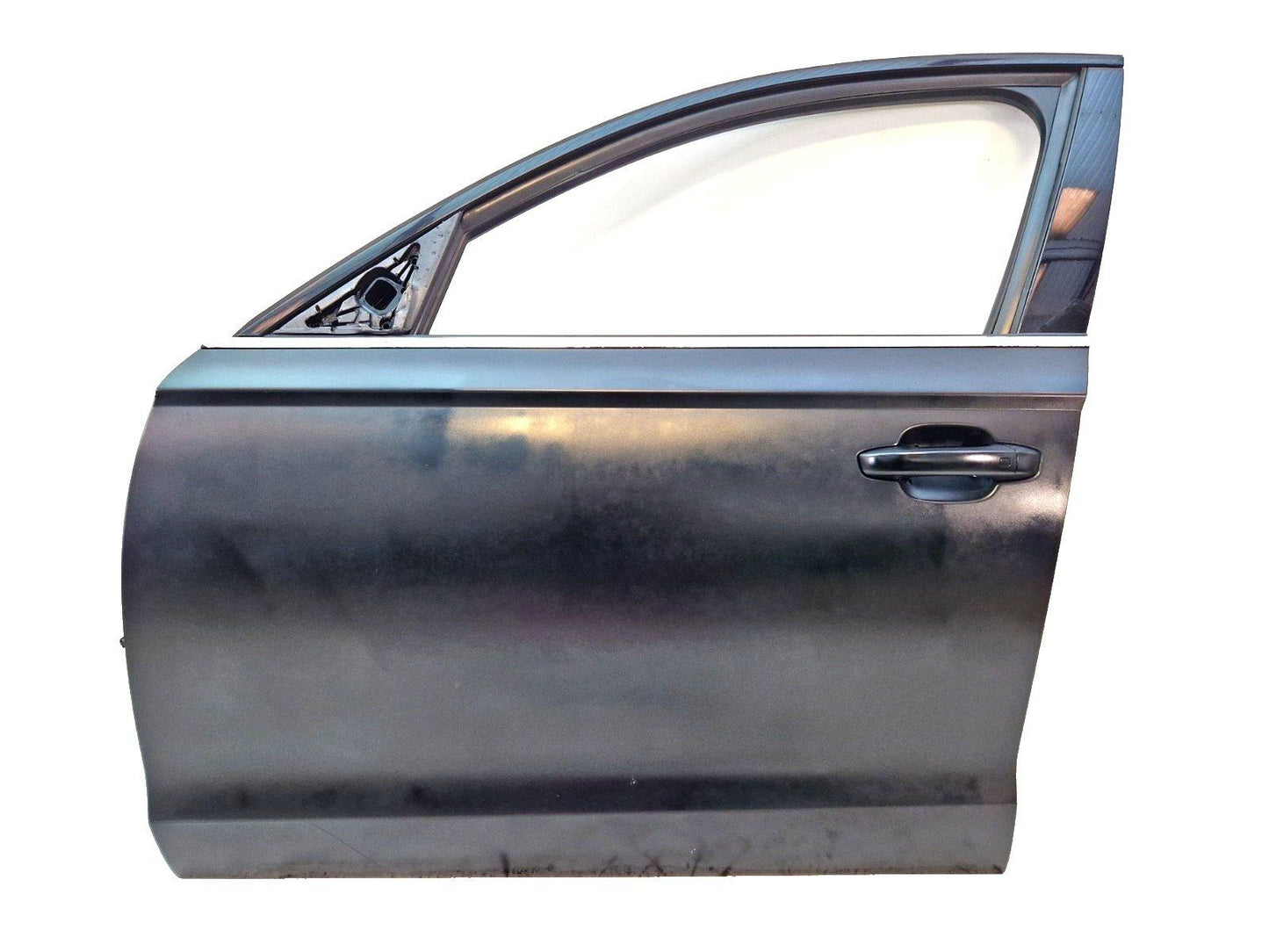 12-18 AUDI A6 C7 GENUINE FRONT LEFT N/S COMPLETE DOOR BLACK (NEEDS REPAINTING)