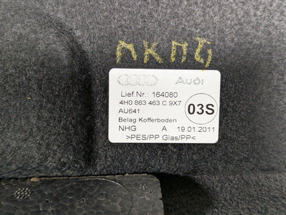 10-17 AUDI A8 4H BOOT FLOOR CARPET LINER 4H0863463C