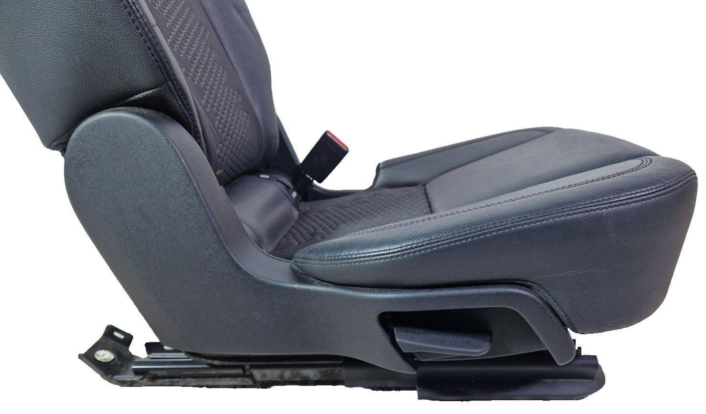 14-19 LAND ROVER L550 DISCOVERY 2ND ROW RIGHT O/S SIDE BLACK LEATHER SEAT