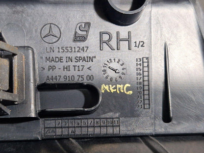 14-23 MERCEDES BENZ VITO W447 RIGHT B-PILLAR LOWER SEAT BASE TRIM A4479107500