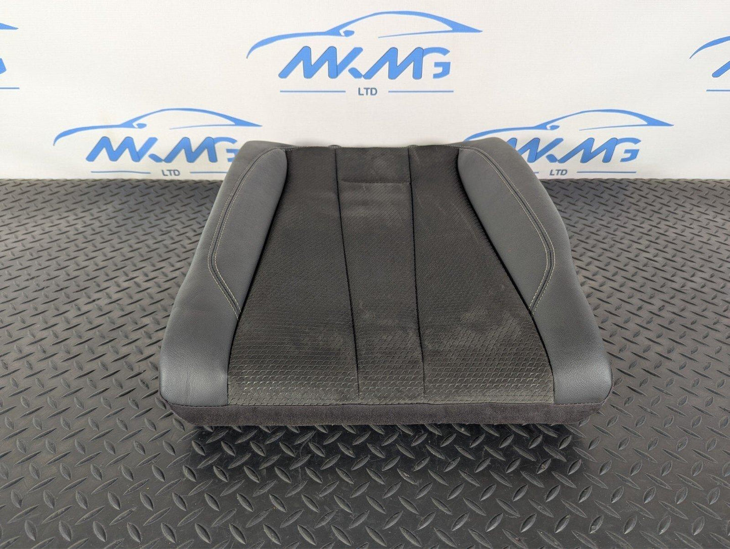 16-19 AUDI A4 B9 S-LINE OEM REAR LEFT N/S HALF BLACK HALF LEATHER SEAT BACKREST