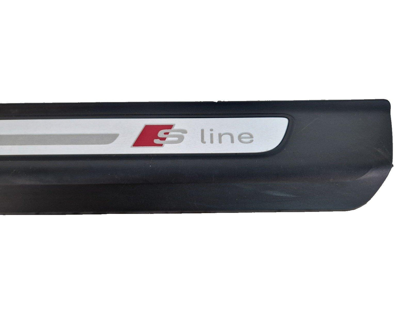 16-20 AUDI Q7 4M GENUINE OEM FRONT LEFT DOOR SILL SCUFF PLATE TRIM 4M0853373
