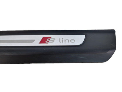 16-20 AUDI Q7 4M GENUINE OEM FRONT LEFT DOOR SILL SCUFF PLATE TRIM 4M0853373