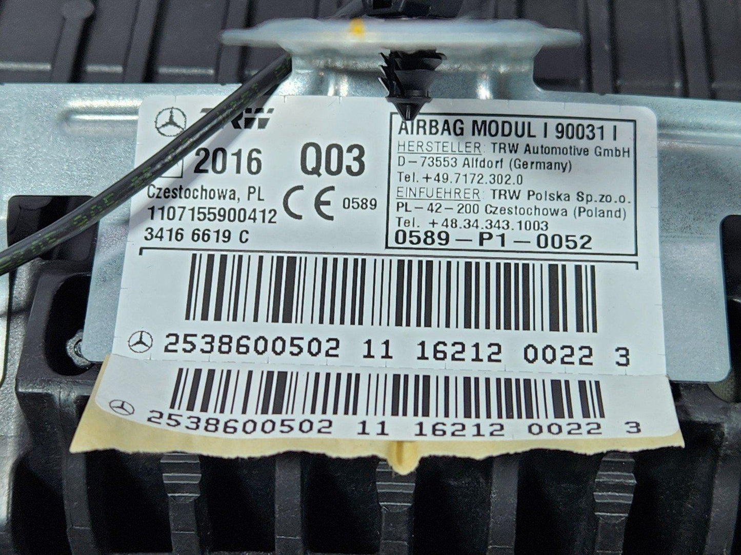 16-22 MERCEDES BENZ X253 GENUINE DASH DASHBOARD PANEL A2536800187 A2538600502