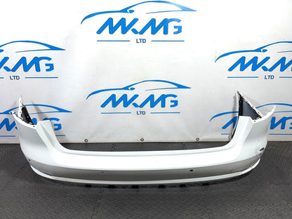 16-19 AUDI A4 B9 ULTRA SE GENUINE REAR BUMPER IN WHITE (DAMAGED)