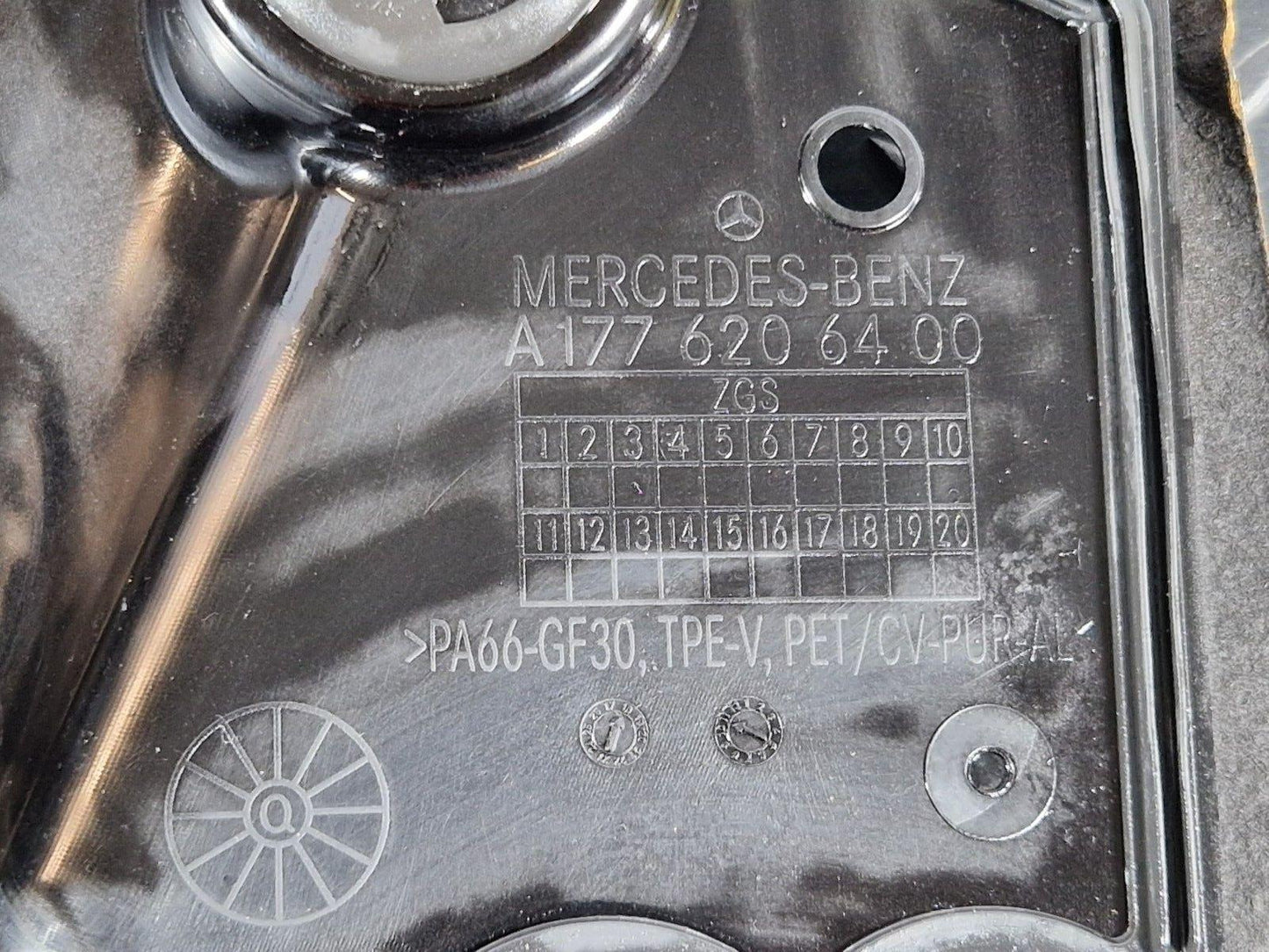 19-ON MERCEDES BENZ B CLASS W247 ENGINE PARTITION HEAT SHIELD LEFT A1776206400
