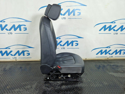 15-18 AUDI A7 4G FRONT LEFT N/S PASSENGER BLACK LEATHER ELECTRIC MEMORY SEAT