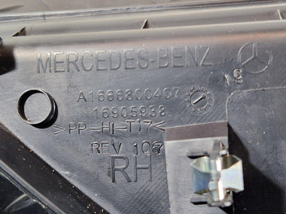 16-19 MERCEDES BENZ GLE W166 GENUINE DASHBOARD RIGHT O/S TRIM COVER A1666800407
