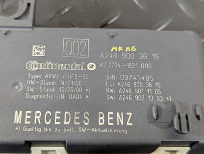 14-19 MERCEDES BENZ GLA X156 OEM TAILGATE LIFT CONTROL MODULE A2469003615