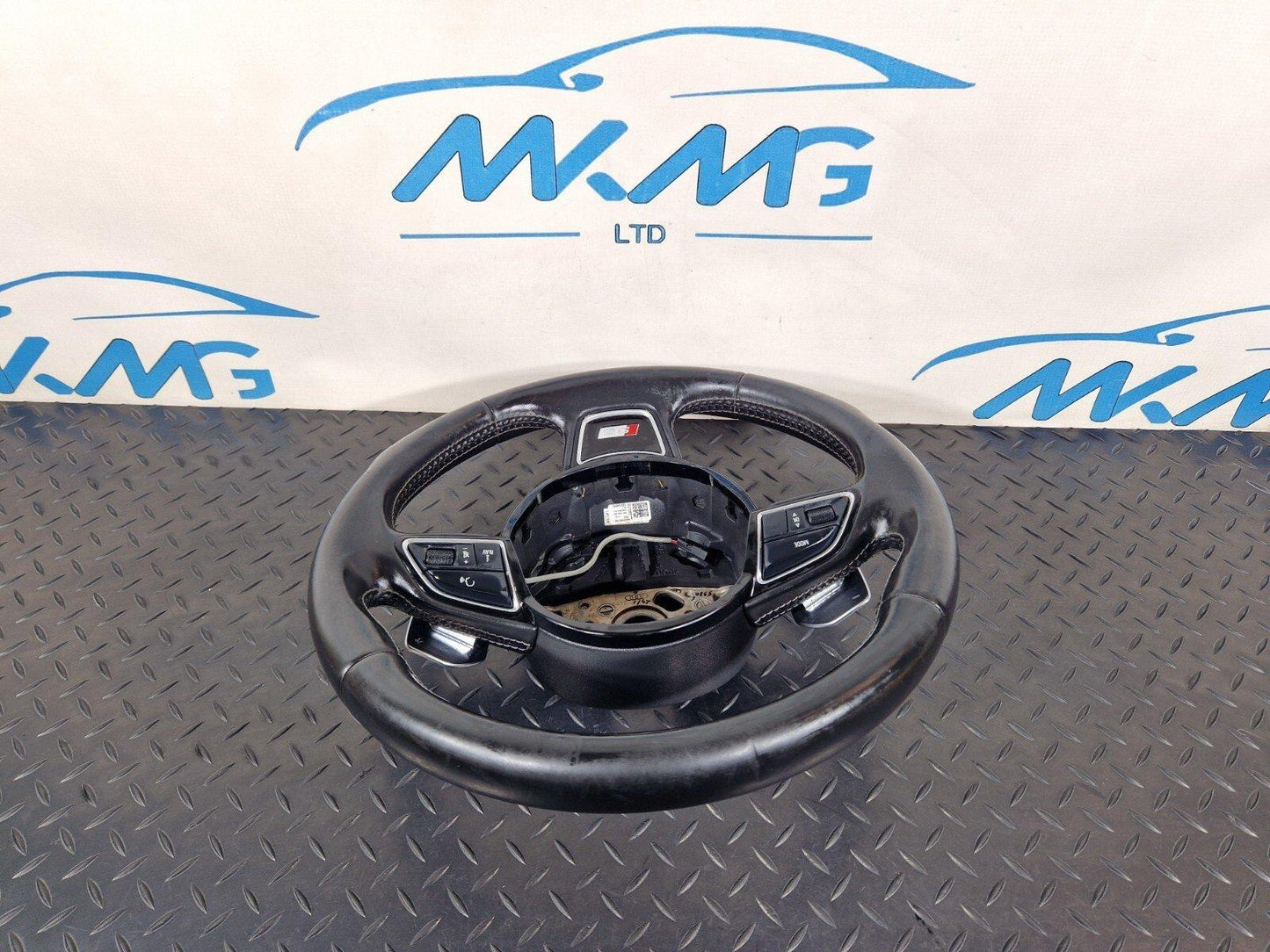 12-17 AUDI S5 CONVERTIBLE MULTIFUNCTION PADDLE SHIFT STEERING WHEEL 8K0419091BS