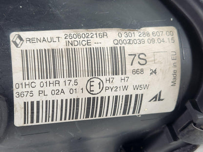Renault Megane MK3 (Ph2) (X95) Hatchback Front Left N/S Headlight 260602216R