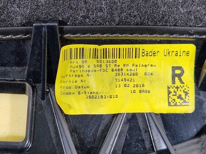 16-24 AUDI A5 F5 GENUINE SEAT TRIM REAR RIGHT 8W785704CGKU