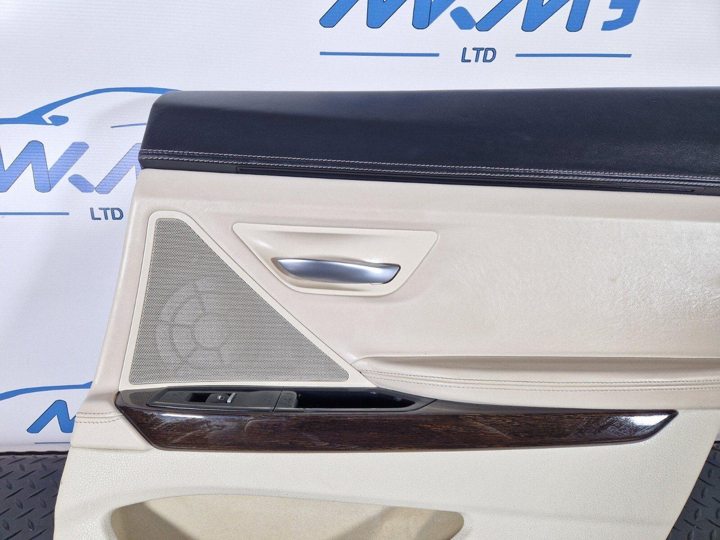 11-18 BMW 6 SERIES F06 CREAM REAR RIGHT DRIVER SIDE LEATHER DOOR CARD