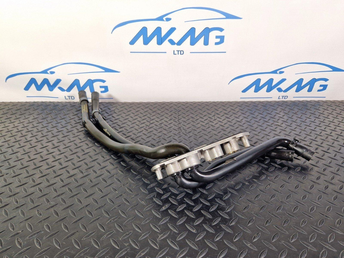 10-15 AUDI Q7 4L REAR HEATING PIPES WITH PLATE 7L0820339A 4L0819884