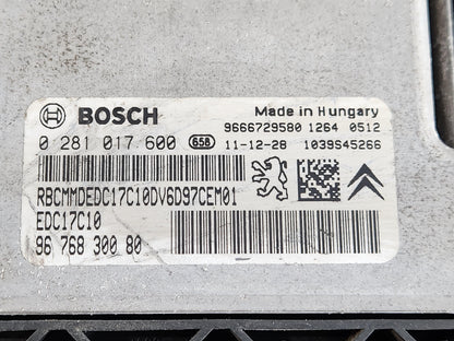 Citroen DS3 Hatchback Engine Control Unit ECU Genuine 0281017600